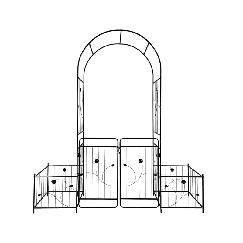 European And American Metal Buckle Arched Flower Stand Wedding Villa Entrance Rose Artificial Flower Climbing Rack