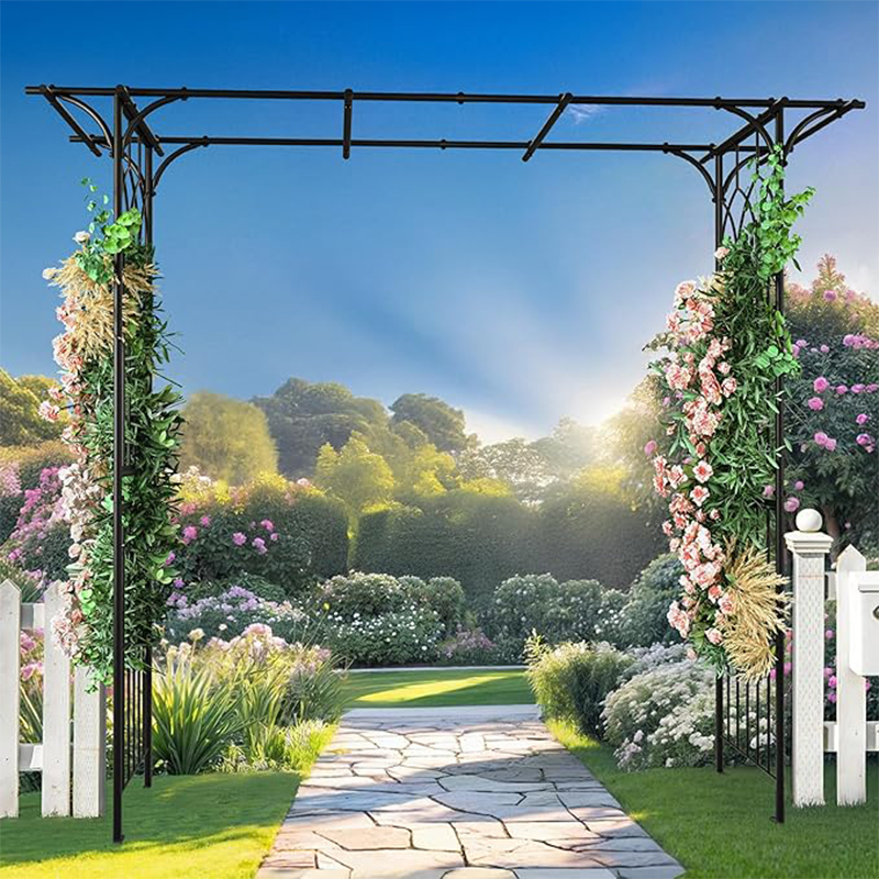Metal Garden Branches Garden Arch Trellis For Climbing Plants Outdoor Backyard Lawn Wedding Arch For Ceremony Decoration