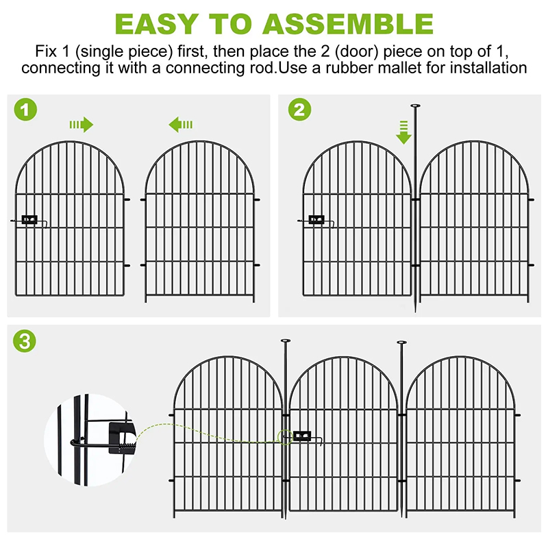 What surface pretreatments are required before anti-corrosion treatment of wrought iron garden fence?